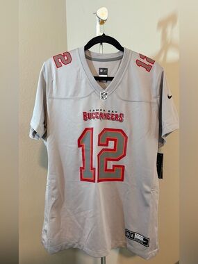 Tom Brady Gray Tampa Bay Buccaneers Atmosphere Fashion Game Jersey